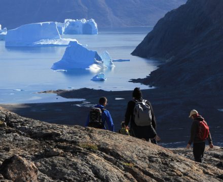 Wilderness walking in East Greenland whilst based on a sailing ship