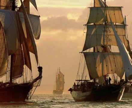 Tall Ships in action