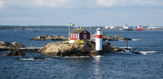 Calm seas surround Gothenburg