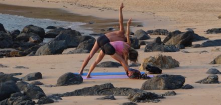 Yoga and beachcombing on Grayhound