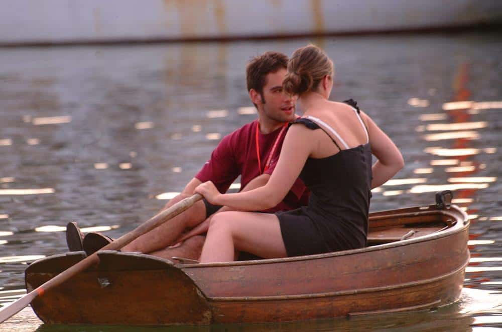 young love in a boat