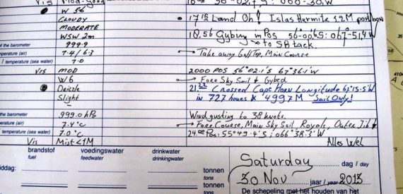 Log Entry on Tall Ship Europa - Crossed Cape Horn