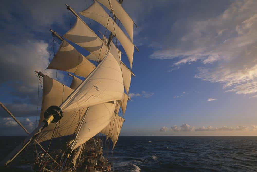 Sailing holidays on Tenacious with Classic Sailing Tall Ships photo by Max Mudie at Tallshipsstock.com