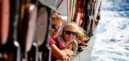 escape the British winte on a tall ship heading south