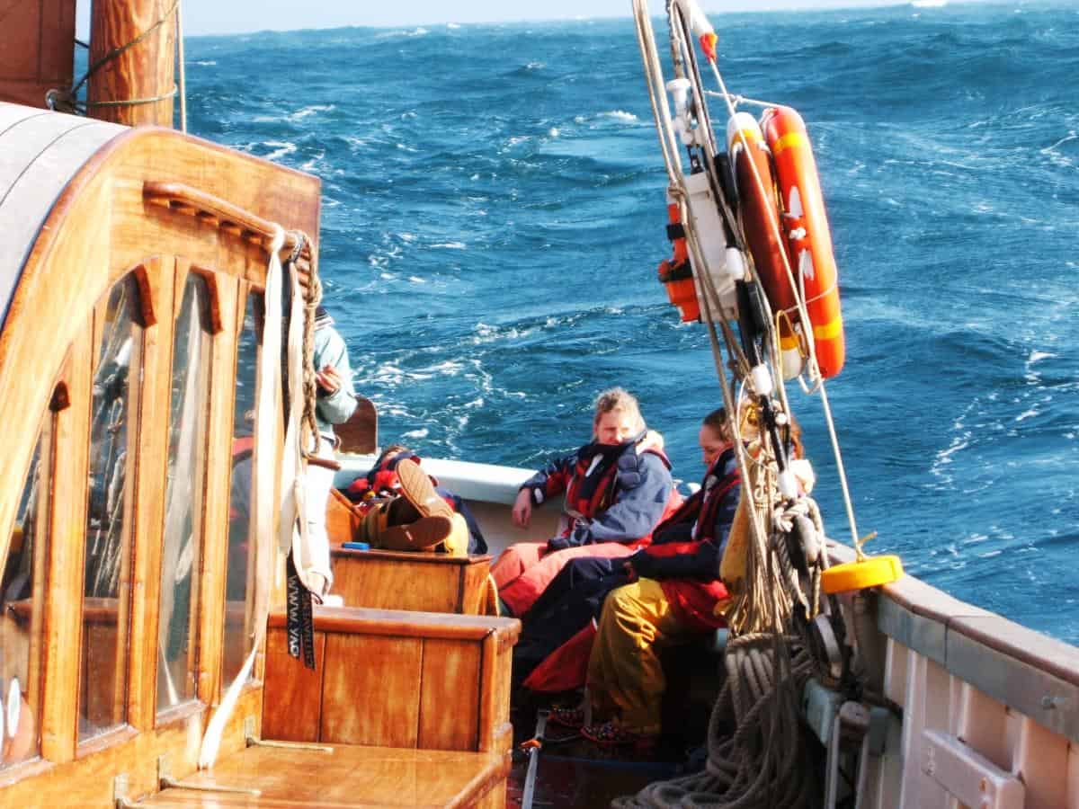 Crossing the Channel on Brixham Trawler Provident