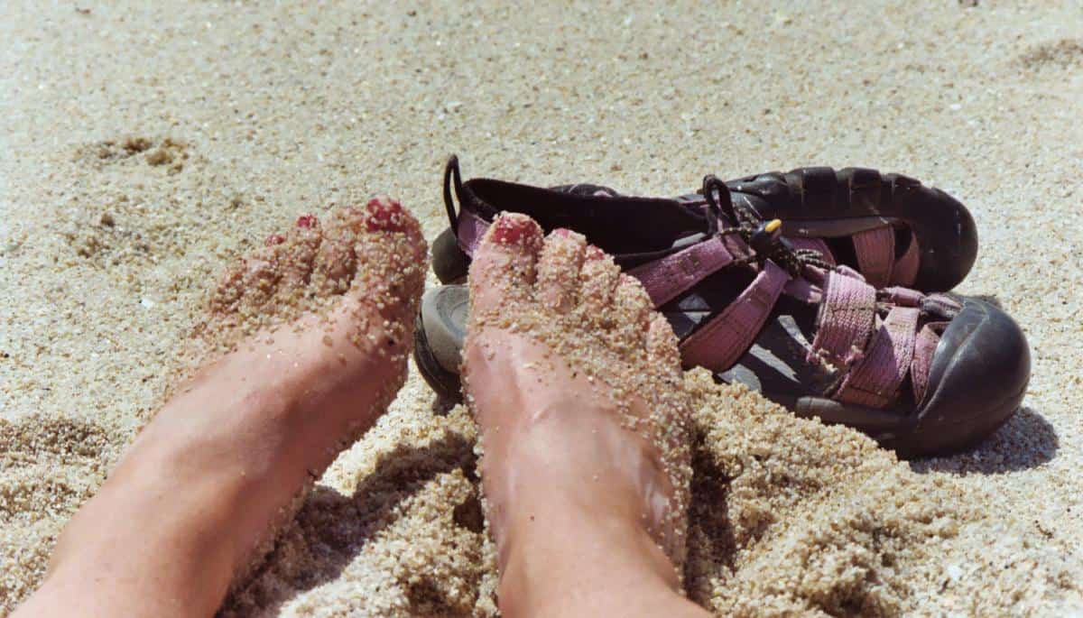 Footwear for going ashore - keen sandals