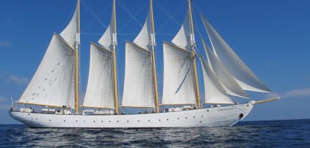 Santa Maria Manuela tall ship is sailing in the Medieterranean this Spring 2020