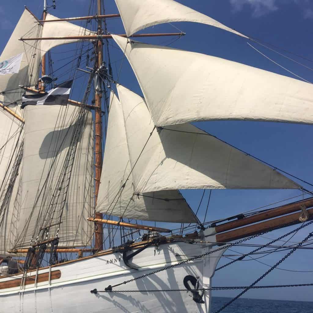 A new tall ship to be based in Cornwall - Anny of Charlestown offers short breaks and can be booked through Classic Sailing