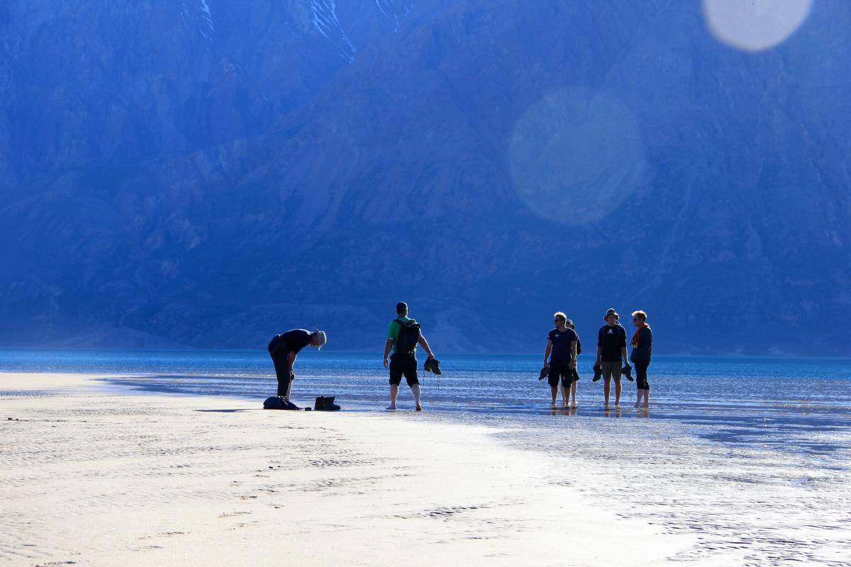 Tecla crew in Greenland. Footwear Advice - take walking boots