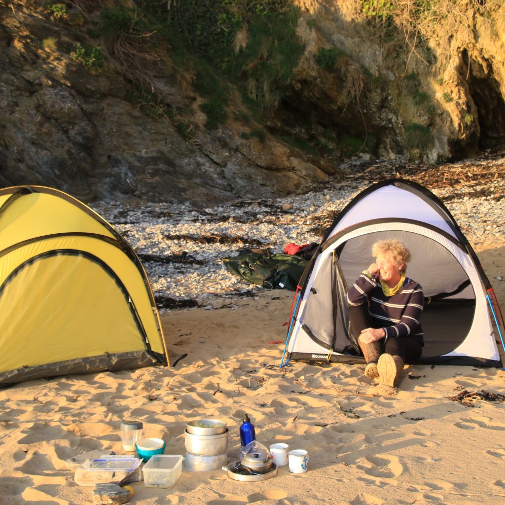 lifes a beach with quasar tents