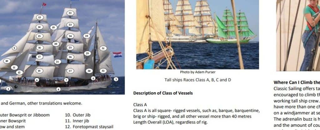 FREE Tall Ship Guide Book - Over 100 pages