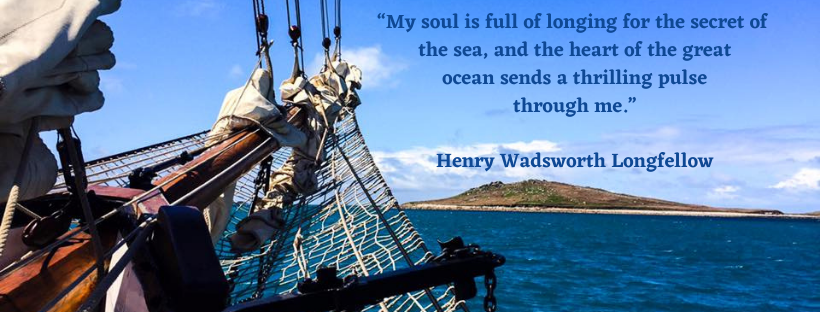 “My soul is full of longing for the secret of the sea,
