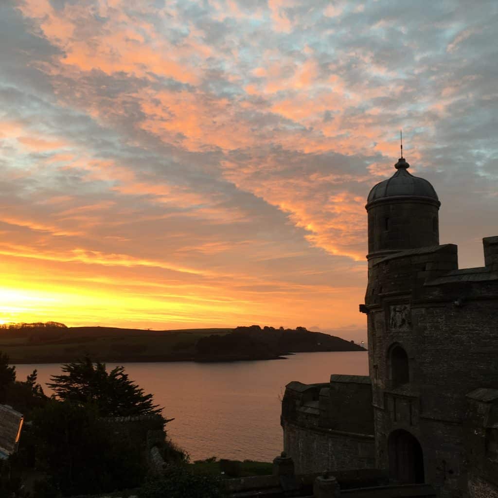 Sunrise St Mawes Castle   Sailing on Maybe with Classic Sailing