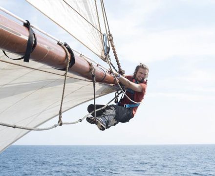 Atlantic Ocean Voyage on Tall Ship Sailing Morgenster with Classic Sailing