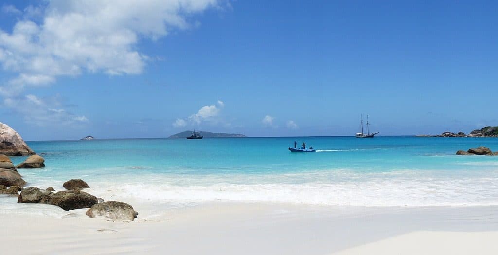 Tropical beach Caribbean