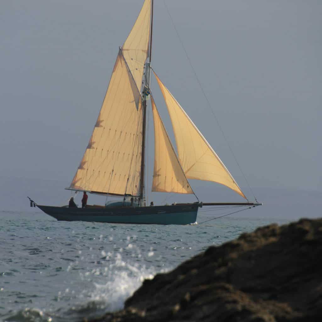 Wooden boats - Pilot cutter in Cornwall