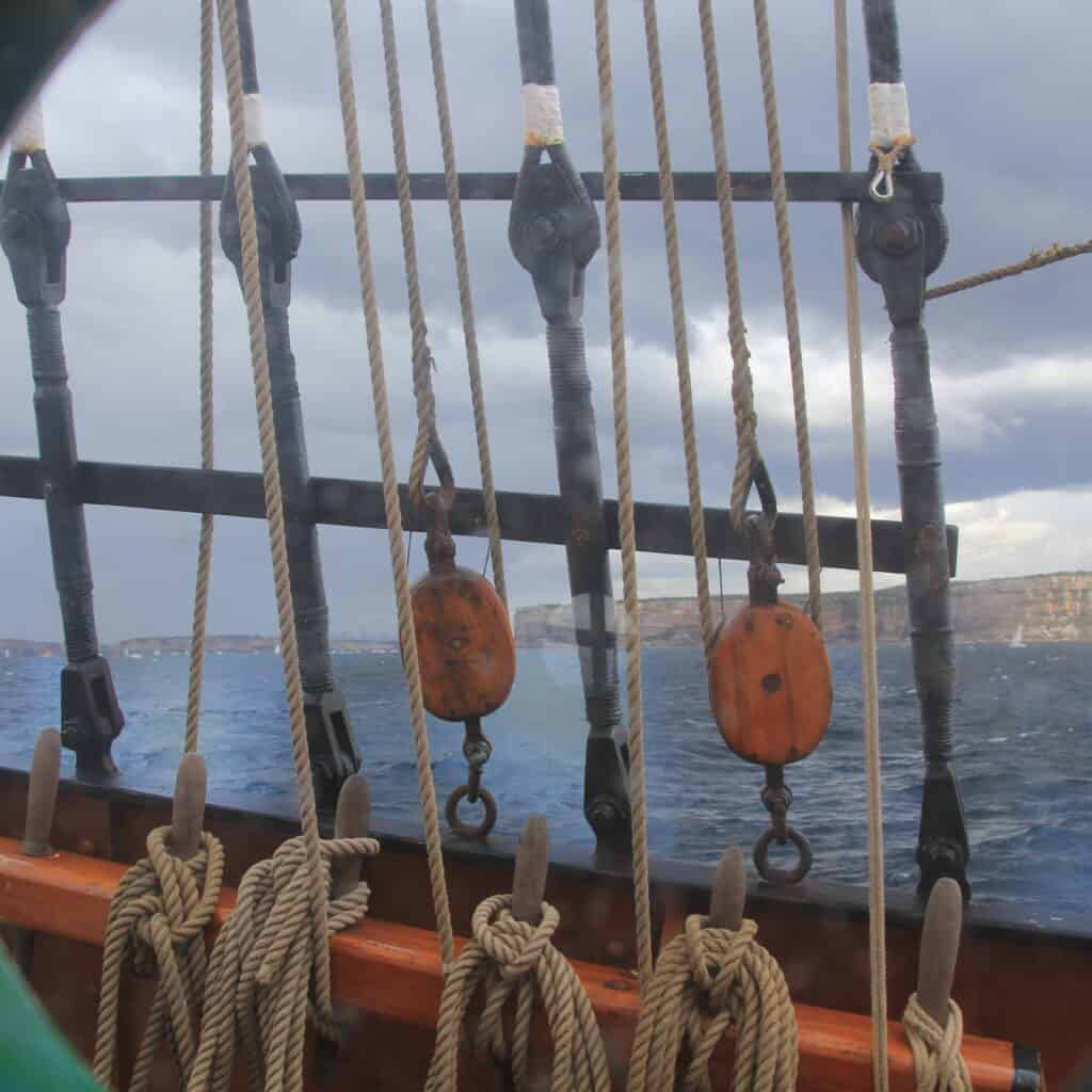 View out of the porthole, Oosterschelde in Cape Verde