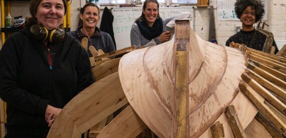 Womens boat building Workshop for women - introduction to woodwork