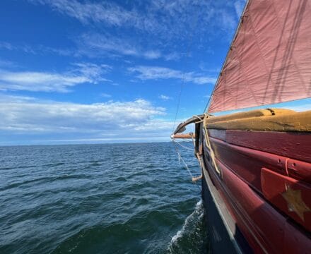 Sunbeam sailing in Sweden